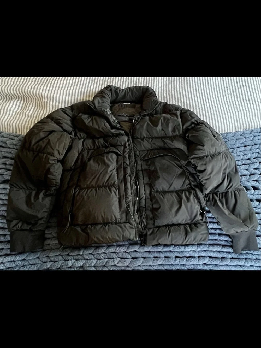 Men's Black Puffer Jacket - Quilted Winter Coat CP Company
